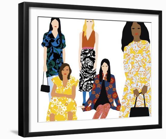 Fashion Pack - Flair-Aurora Bell-Framed Giclee Print