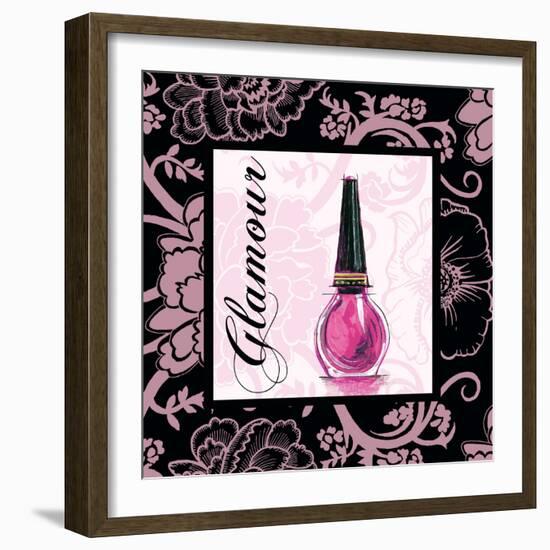 Fashion Pink Glamour - Nail Polish-Gregory Gorham-Framed Art Print