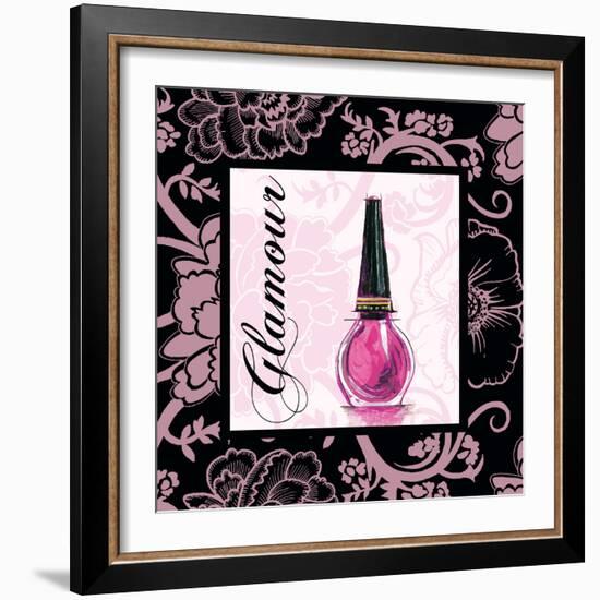 Fashion Pink Glamour - Nail Polish-Gregory Gorham-Framed Art Print