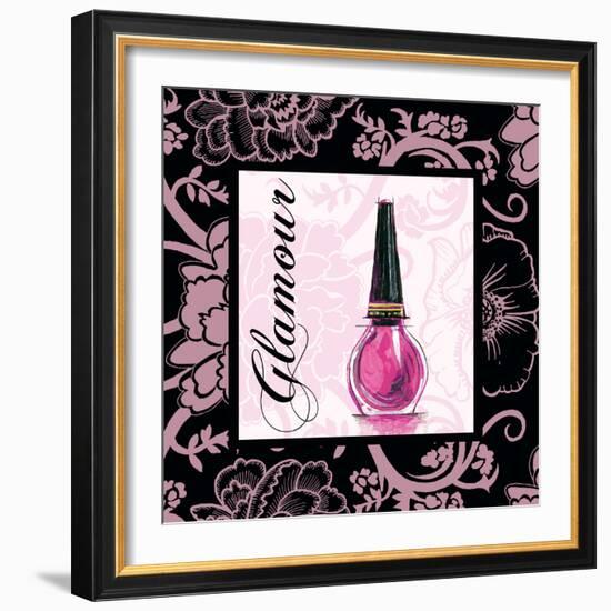 Fashion Pink Glamour - Nail Polish-Gregory Gorham-Framed Art Print