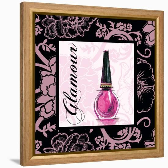 Fashion Pink Glamour - Nail Polish-Gregory Gorham-Framed Stretched Canvas