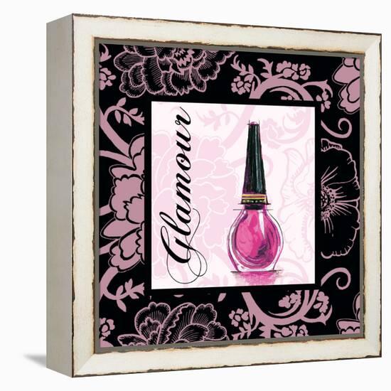 Fashion Pink Glamour - Nail Polish-Gregory Gorham-Framed Stretched Canvas