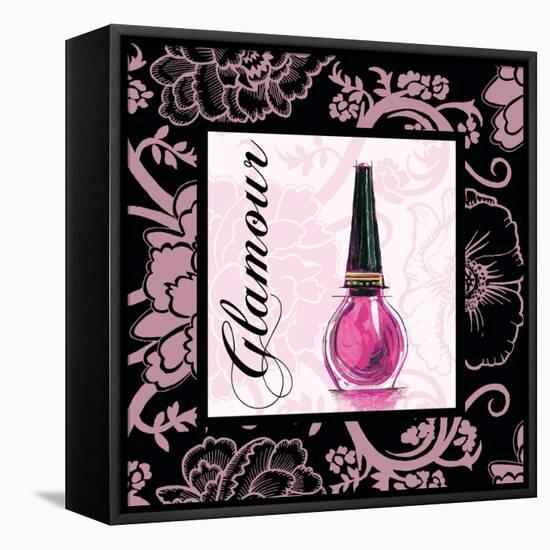 Fashion Pink Glamour - Nail Polish-Gregory Gorham-Framed Stretched Canvas