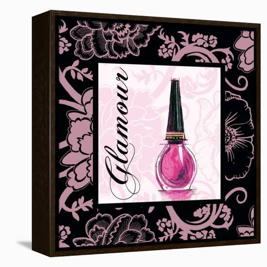 Fashion Pink Glamour - Nail Polish-Gregory Gorham-Framed Stretched Canvas