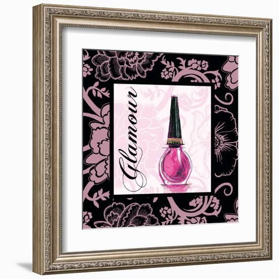 Fashion Pink Glamour - Nail Polish-Gregory Gorham-Framed Art Print