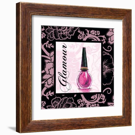 Fashion Pink Glamour - Nail Polish-Gregory Gorham-Framed Art Print