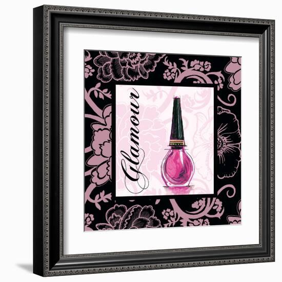 Fashion Pink Glamour - Nail Polish-Gregory Gorham-Framed Art Print