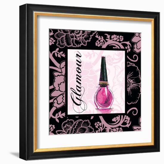 Fashion Pink Glamour - Nail Polish-Gregory Gorham-Framed Art Print