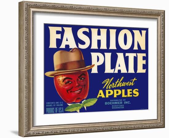 Fashion Plate Apples-null-Framed Giclee Print