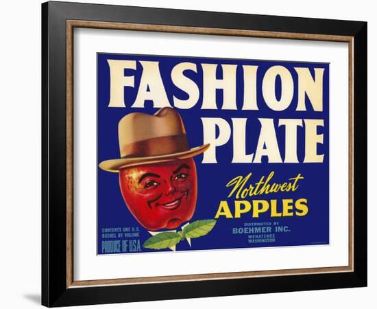 Fashion Plate Apples-null-Framed Giclee Print