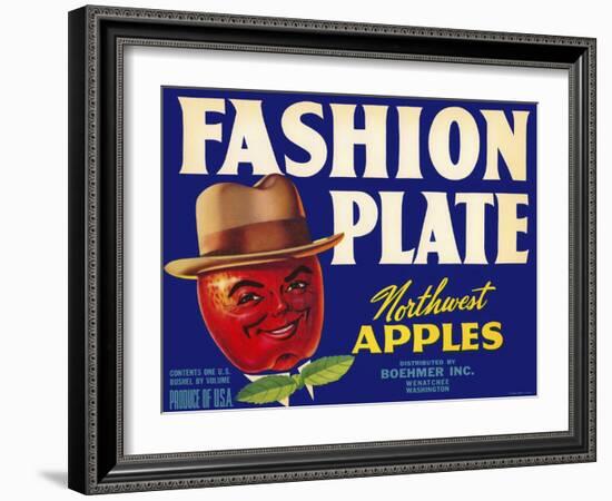 Fashion Plate Apples-null-Framed Giclee Print