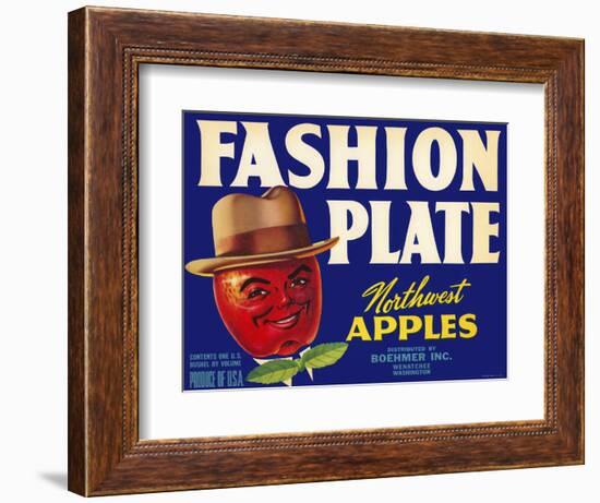 Fashion Plate Apples-null-Framed Giclee Print