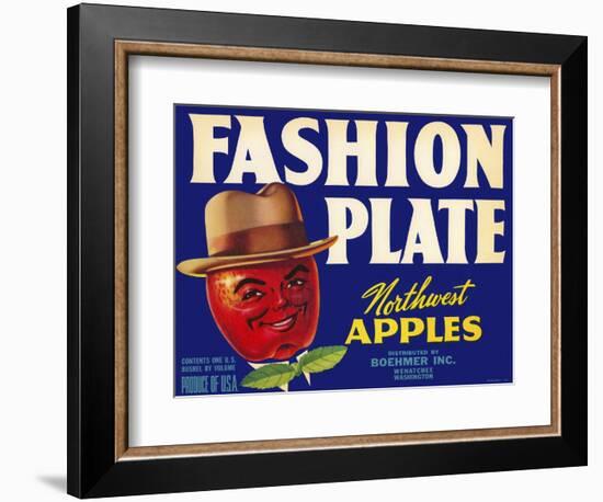 Fashion Plate Apples-null-Framed Giclee Print