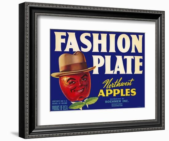 Fashion Plate Apples-null-Framed Giclee Print