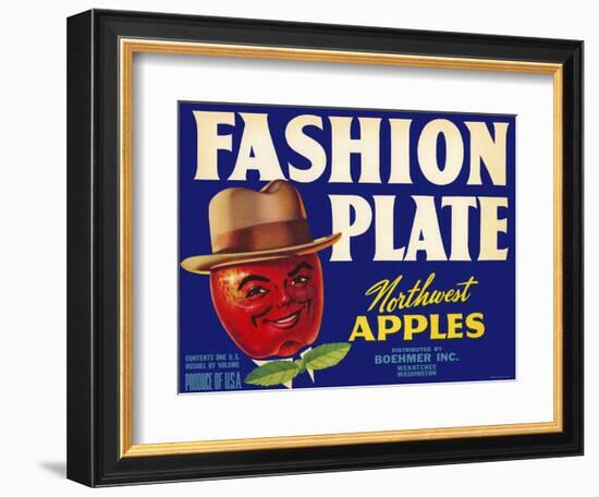 Fashion Plate Apples-null-Framed Giclee Print