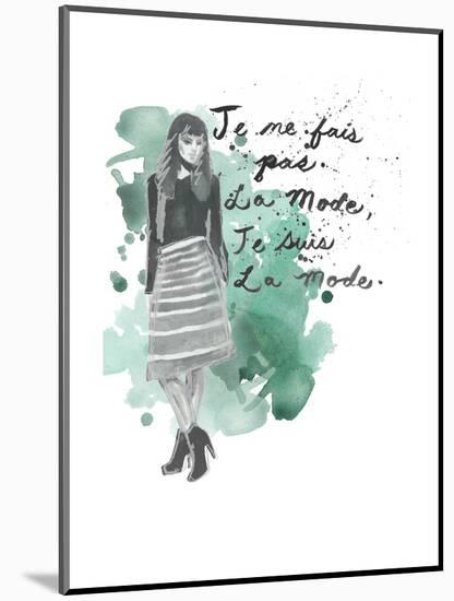 Fashion Quotes I-Naomi McCavitt-Mounted Art Print