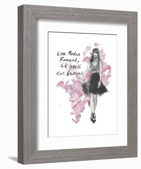 Fashion Quotes II-Naomi McCavitt-Framed Art Print