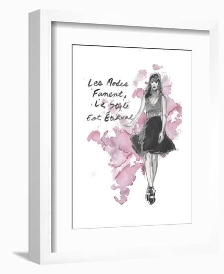 Fashion Quotes II-Naomi McCavitt-Framed Art Print