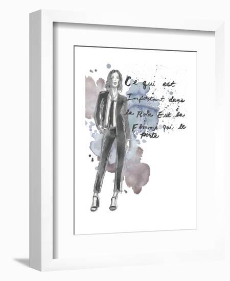 Fashion Quotes III-Naomi McCavitt-Framed Art Print