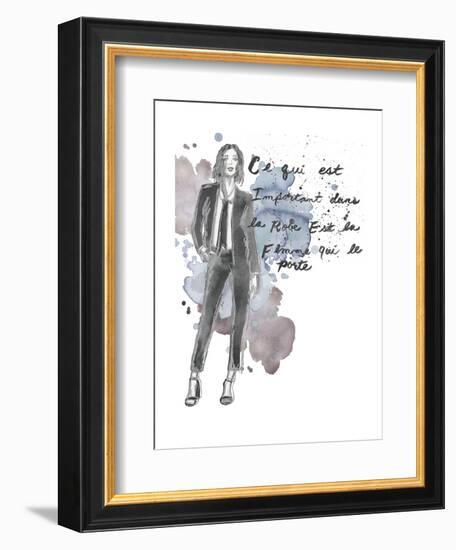 Fashion Quotes III-Naomi McCavitt-Framed Art Print