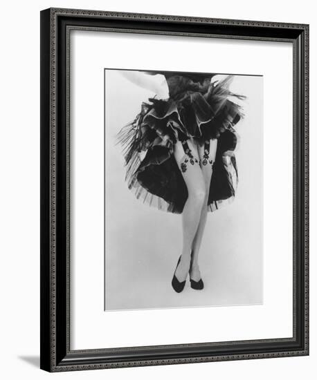 Fashion Shot of Elaborate Garter Made by Andre Richard-Gordon Parks-Framed Premium Photographic Print