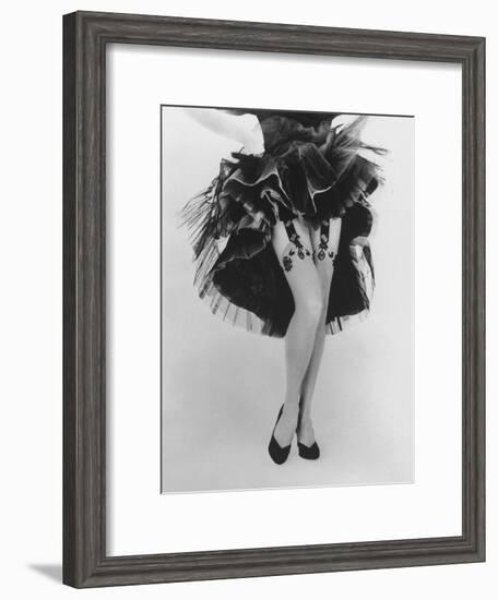 Fashion Shot of Elaborate Garter Made by Andre Richard-Gordon Parks-Framed Premium Photographic Print