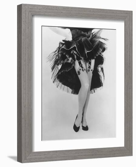 Fashion Shot of Elaborate Garter Made by Andre Richard-Gordon Parks-Framed Photographic Print