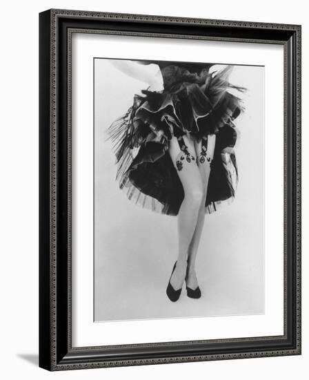 Fashion Shot of Elaborate Garter Made by Andre Richard-Gordon Parks-Framed Photographic Print