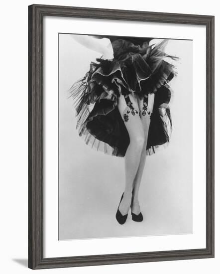 Fashion Shot of Elaborate Garter Made by Andre Richard-Gordon Parks-Framed Photographic Print