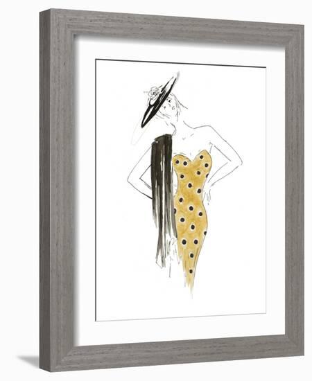 Fashion Sketch III-Patricia Pinto-Framed Art Print