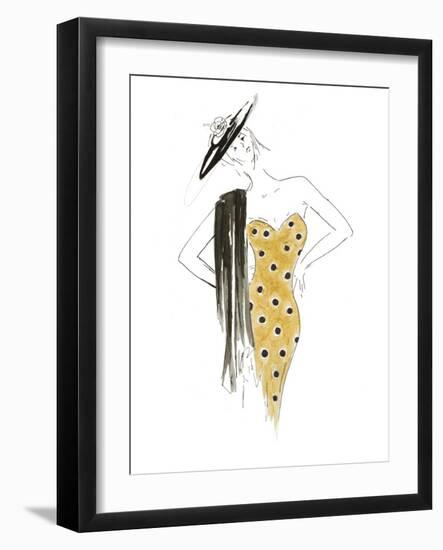 Fashion Sketch III-Patricia Pinto-Framed Art Print