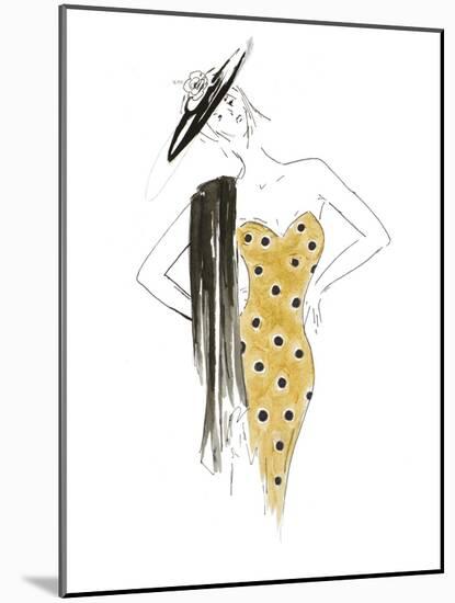 Fashion Sketch III-Patricia Pinto-Mounted Art Print