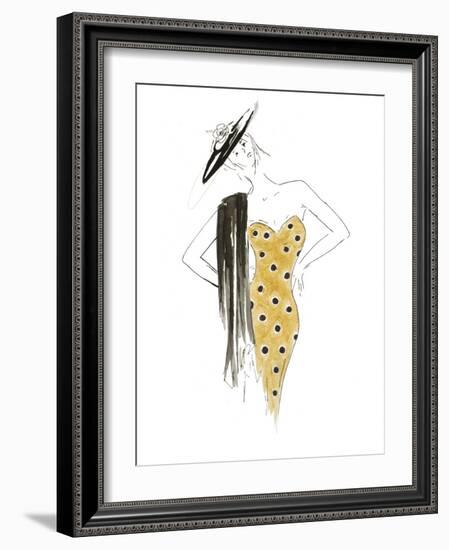 Fashion Sketch III-Patricia Pinto-Framed Art Print