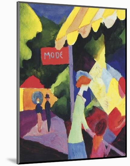 Fashion Store Window-Auguste Macke-Mounted Giclee Print