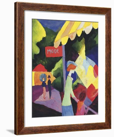 Fashion Store Window-August Macke-Framed Art Print