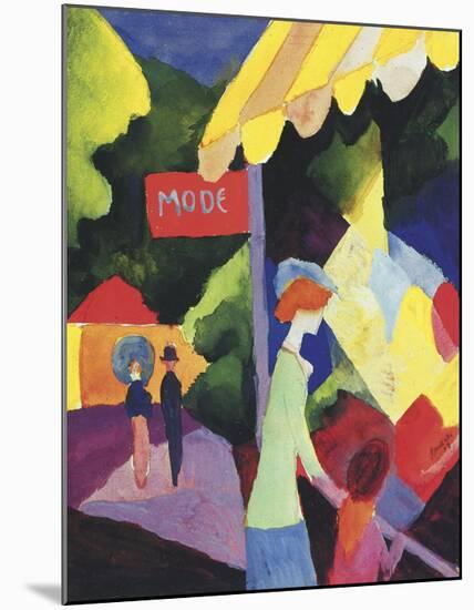 Fashion Store Window-August Macke-Mounted Art Print