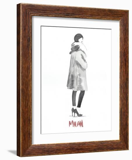 Fashion Week Sketch II-Naomi McCavitt-Framed Art Print