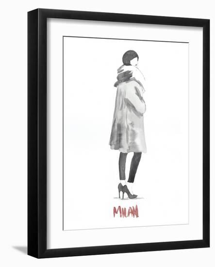 Fashion Week Sketch II-Naomi McCavitt-Framed Art Print