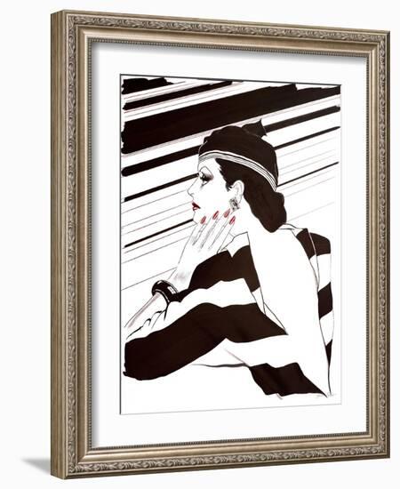 Fashion Women IV-Linda Baliko-Framed Art Print