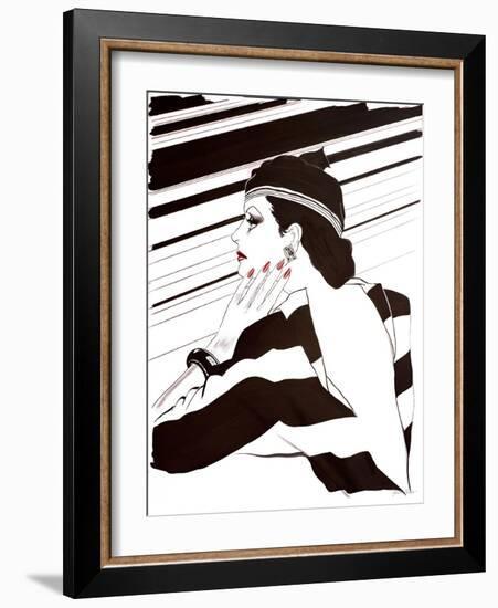 Fashion Women IV-Linda Baliko-Framed Art Print