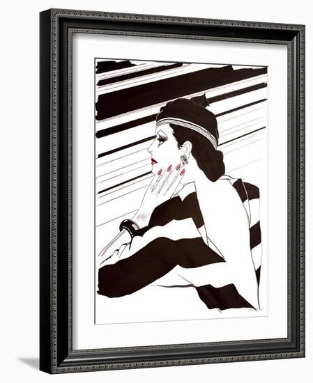 Fashion Women IV-Linda Baliko-Framed Art Print