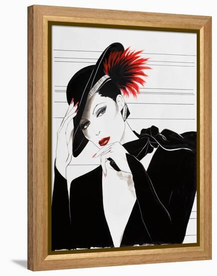 Fashion Women V-Linda Baliko-Framed Stretched Canvas