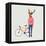 Fashionable Hipster Deer-run4it-Framed Stretched Canvas