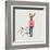 Fashionable Hipster Deer-run4it-Framed Art Print