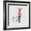 Fashionable Hipster Deer-run4it-Framed Art Print