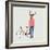 Fashionable Hipster Deer-run4it-Framed Premium Giclee Print