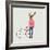 Fashionable Hipster Deer-run4it-Framed Art Print