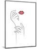 Fashionista - Hands and Lips-Dana Shek-Mounted Art Print