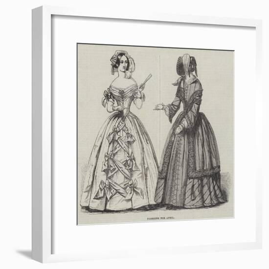 Fashions for April-null-Framed Giclee Print