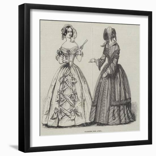 Fashions for April-null-Framed Giclee Print